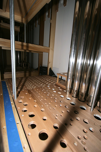 New Hope Lutheran Church organ, made by Parsons Organ Builders