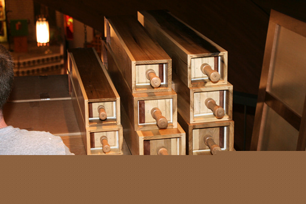 New Hope Lutheran Church organ, made by Parsons Organ Builders