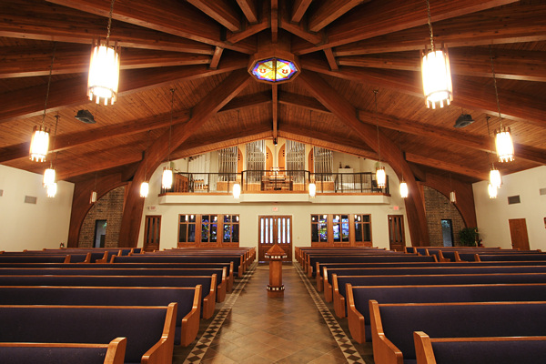 New Hope Lutheran Church organ, made by Parsons Organ Builders