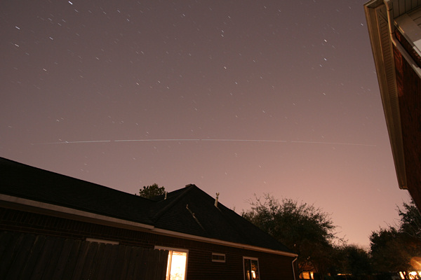 ISS in the sky