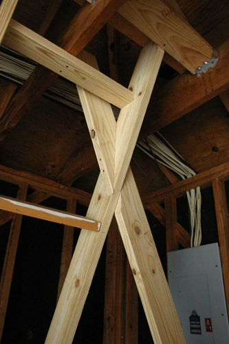 Climbing wall corner framing